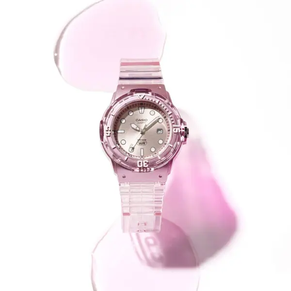 CASIO COLLECTION Mod. LADY DIVER TRANSLUCID PINK LRW 200HS 4EVEF finewatch eu 1