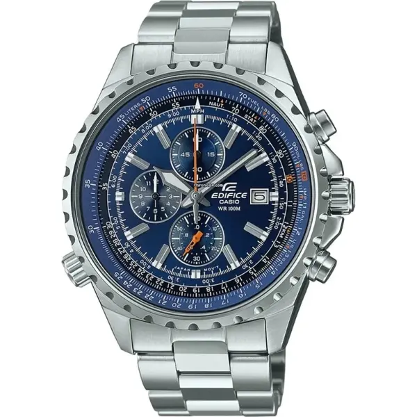 CASIO EDIFICE Mod. SLIDE RULE XL CHRONO - BLUE-EF-527D-2AVUEF