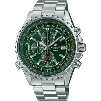 CASIO EDIFICE Mod. SLIDE RULE XL CHRONO - GREEN-EF-527D-3AVUEF