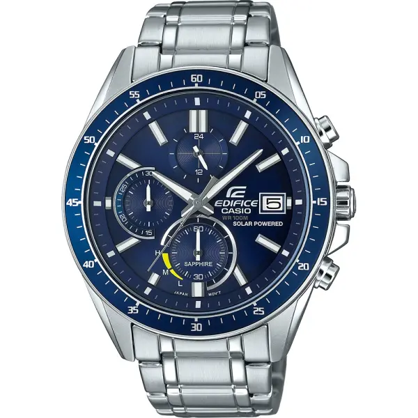 CASIO EDIFICE SLIM Mod. SOLAR POWERED CHRONOGRAPH - BLUE-EFS-S510D-2AVUEF