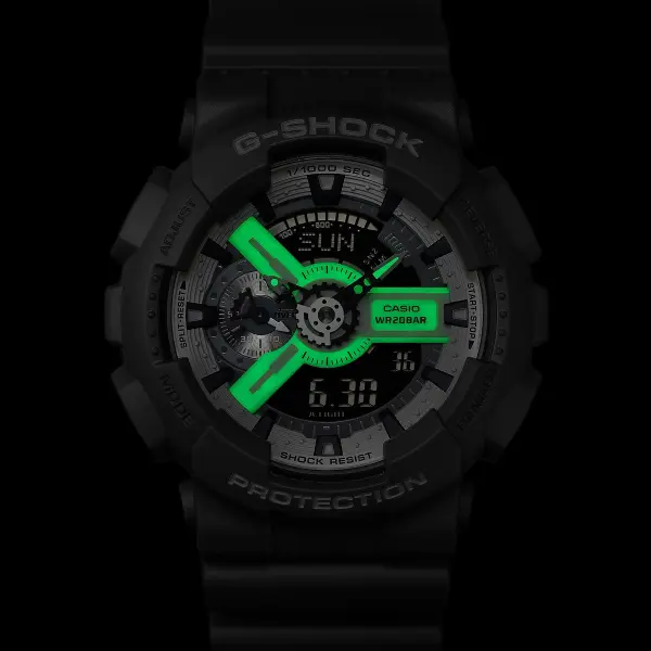 CASIO G SHOCK Mod. BOLD HIDDEN GLOW SERIE GA 110HD 8AER finewatch eu 3