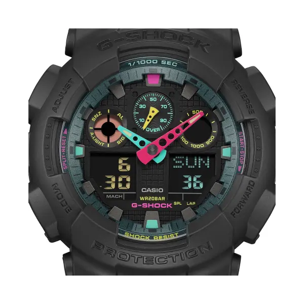 CASIO G SHOCK Mod. FULL BLACK GA 100MF 1AER finewatch eu 3