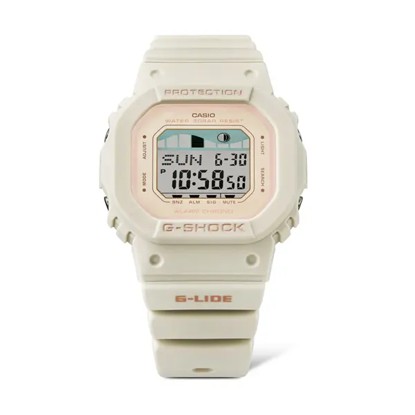 CASIO G SHOCK Mod. G LIDE White SURF TIDE GRAPHS GLX S5600 7ER finewatch eu 2