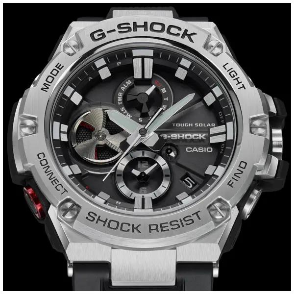 CASIO G SHOCK Mod. G STEEL Bluetooth GST B100 1AER finewatch eu 1