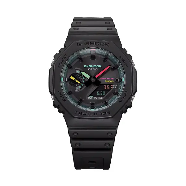 CASIO G SHOCK Mod. NEW OAK MATTE FLUO SERIE GA B2100MF 1AER finewatch eu 1