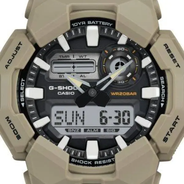 CASIO G SHOCK Mod. NEW RUGGED BASIC Digital 10 Year Battery GA 010 5AER finewatch eu 4