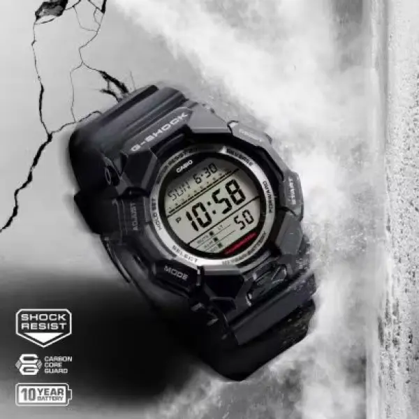 CASIO G SHOCK Mod. NEW RUGGED BASIC Digital 10 Year Battery GD 010 1ER finewatch eu 1