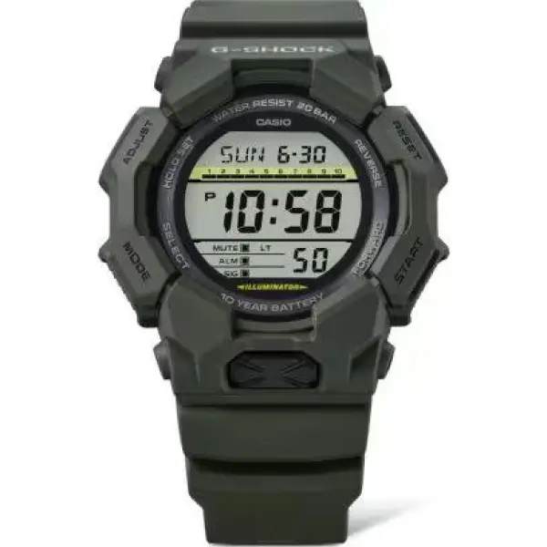 CASIO G SHOCK Mod. NEW RUGGED BASIC Digital 10 Year Battery GD 010 3ER finewatch eu 3