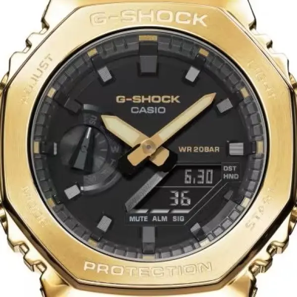 CASIO G SHOCK Mod. OAK METAL COVERED OAK METAL COVERED GOLD GM 2100G 1A9ER finewatch eu 4