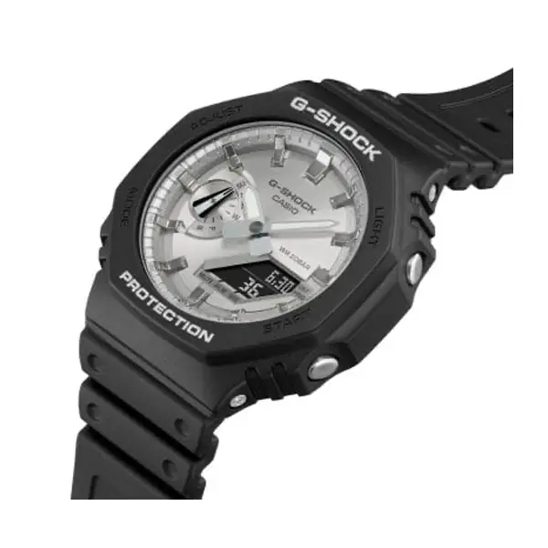 CASIO G SHOCK Mod. OAK SILVER BLACK SERIE GA 2100SB 1AER finewatch eu 1