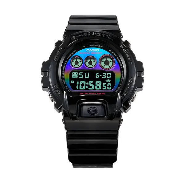 CASIO G SHOCK Mod. OVERSIZE VIRTUAL BLACK RAINBOW SERIE SPECIAL PRICE DW 6900RGB 1ER finewatch eu 1