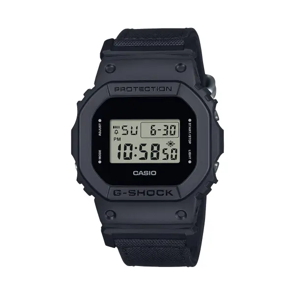 CASIO G-SHOCK Mod. THE ORIGIN - BLACK CORDURA ECO FABRIC STRAP SERIE-DW-5600BCE-1ER