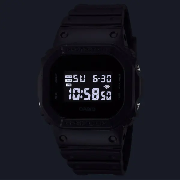 CASIO G SHOCK Mod. THE ORIGIN BLOCK BLACK SERIE DW 5600UBB 1ER finewatch eu 4