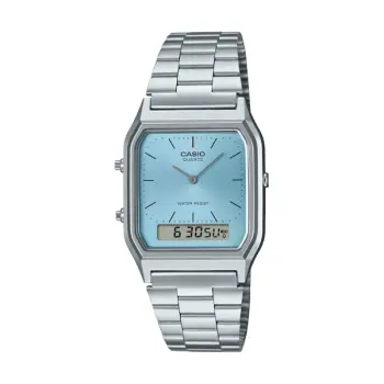 CASIO VINTAGE Mod. EDGY COLLECTION SUNRAY DIAL - LIGHT BLUE-AQ-230A-2A1MQYES