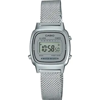 CASIO VINTAGE Mod. ICONIC MINI STEEL SILVER MESH-LA670WEM-7EF