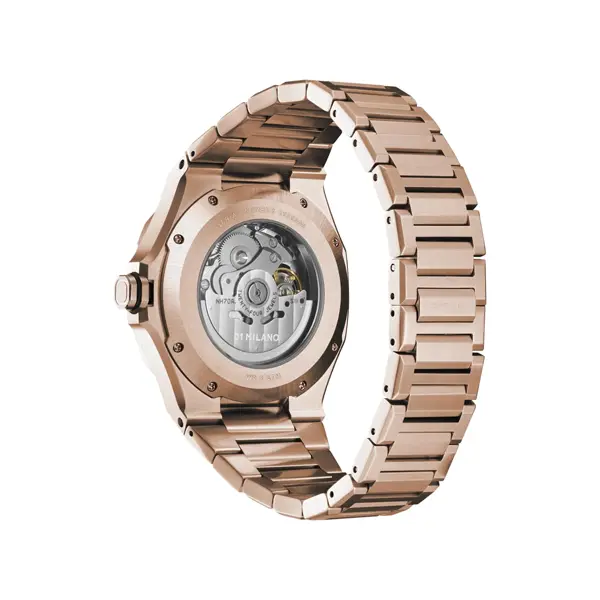 D1 MILANO SKELETON BRACELET Mod. ROSE GOLD Automatic D1 SKBJ12 finewatch eu 2