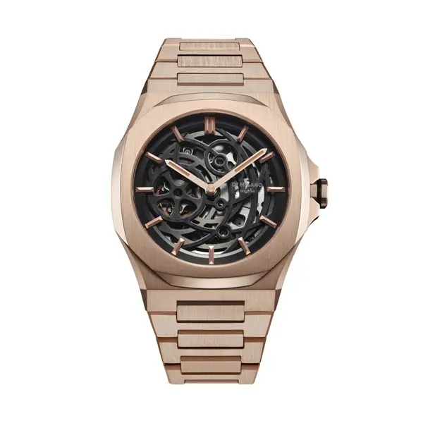 D1 MILANO SKELETON BRACELET Mod. ROSE GOLD - Automatic-D1-SKBJ12