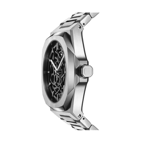 D1 MILANO SKELETON BRACELET Mod. SILVER Automatic D1 SKBJ10 finewatch eu 1