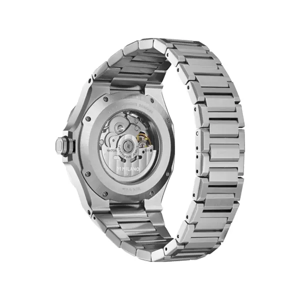 D1 MILANO SKELETON BRACELET Mod. SILVER Automatic D1 SKBJ10 finewatch eu 2