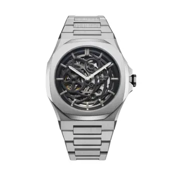 D1 MILANO SKELETON BRACELET Mod. SILVER - Automatic-D1-SKBJ10