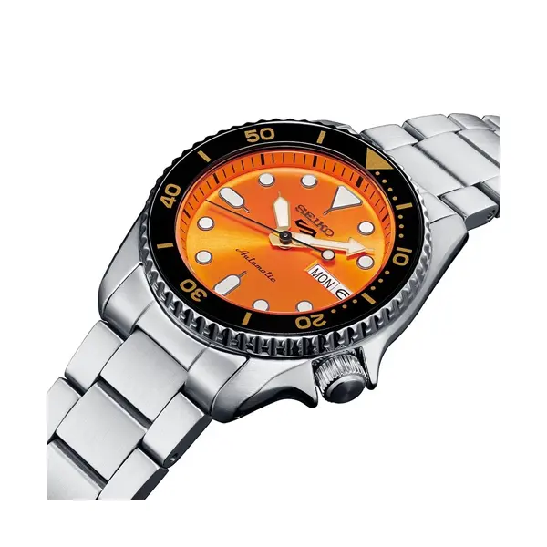 SEIKO 5 Mod. SPORTS AUTOMATIC DAY DATE ORANGE SRPK35K1 finewatch eu 2