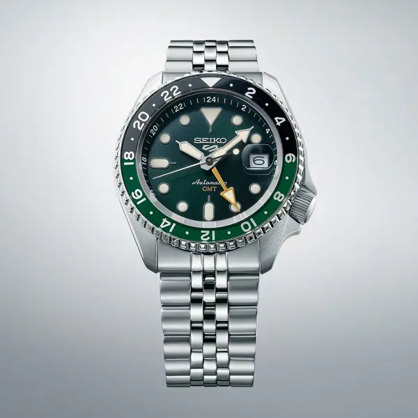 SEIKO 5 Mod. SPORTS AUTOMATIC GMT FOREST GREEN SSK035K1 finewatch eu 1