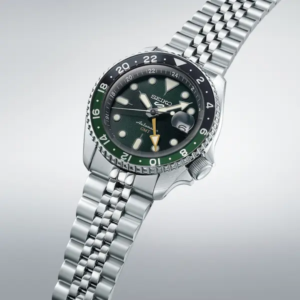 SEIKO 5 Mod. SPORTS AUTOMATIC GMT FOREST GREEN SSK035K1 finewatch eu 2