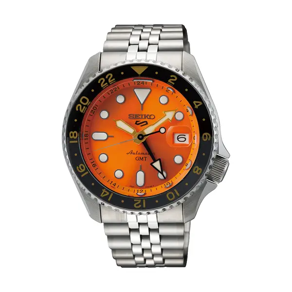 SEIKO 5 Mod. SPORTS AUTOMATIC GMT ORANGE SSK005K1 finewatch eu 1