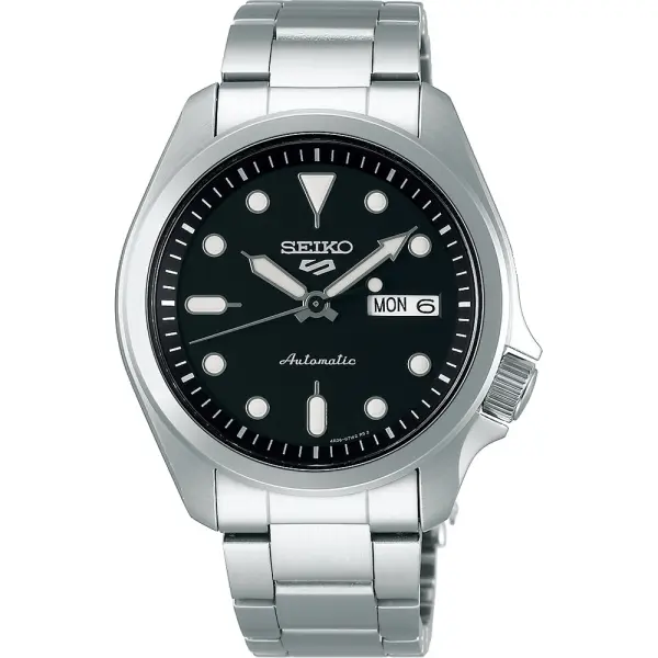 SEIKO 5 Mod. SPORTS DAY DATE AUTOMATIC BLACK SRPE55K1 finewatch eu 1