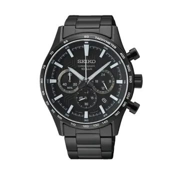 SEIKO Mod. CHRONOGRAPH - FULL BLACK-SSB415P1