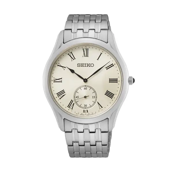 SEIKO Mod. CLASSIC GENT PETIT SECOND WHITE SRK047P1 finewatch eu 2