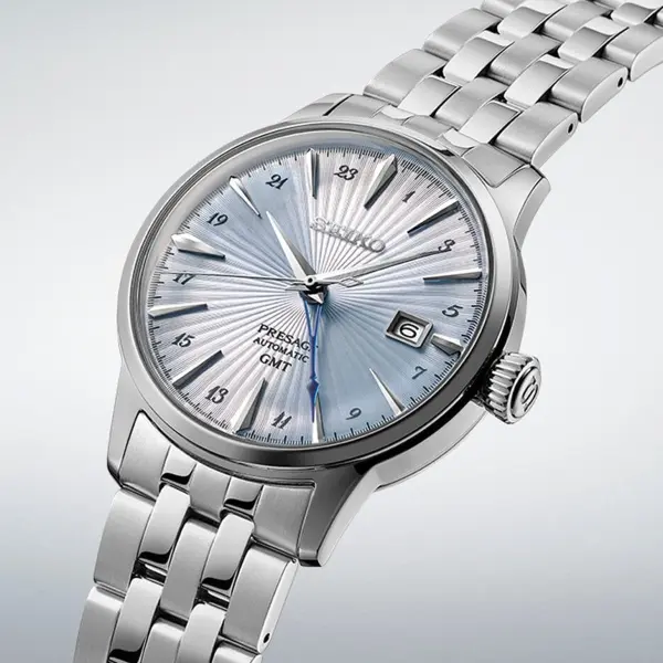 SEIKO PRESAGE Mod. COCKTAIL AUTOMATIC LIGHT BLUE SSK037J1 finewatch eu 1