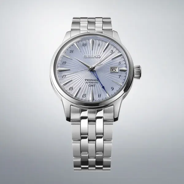 SEIKO PRESAGE Mod. COCKTAIL AUTOMATIC LIGHT BLUE SSK037J1 finewatch eu 2