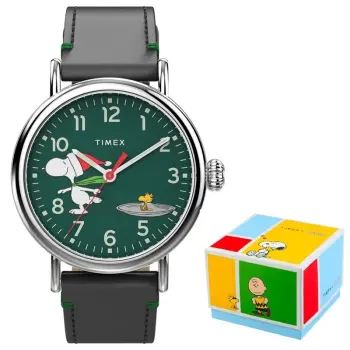 TIMEX Mod. PEANUTS COLLECTION - THE WATERBURY - Snoopy Woodstock Ice Skating - Special Pack-TW2V60200